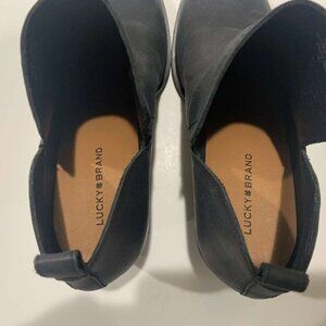 Lucky Brand Black Leather Ankle Boot Shoes – Size 8.5